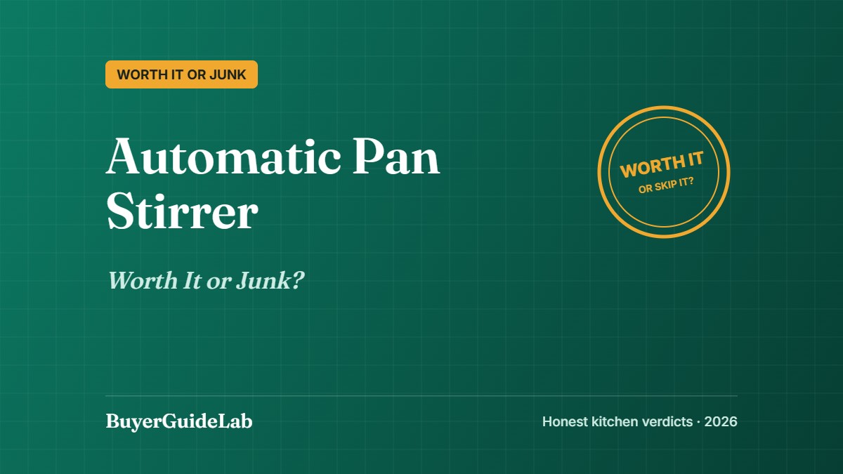 Automatic Pan Stirrer — Worth It or Junk? | BuyerGuideLab