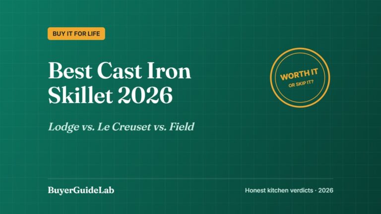 Best Cast Iron Skillet 2026 — Lodge vs. Le Creuset vs. Field | BuyerGuideLab